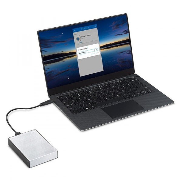 Seagate Dysk One Touch 1TB 2,5 STKY1000401 srebrny