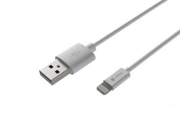 Natec Kabel Lightning (M)-&gt;USB-A(M) 2m MFI Prati Biały