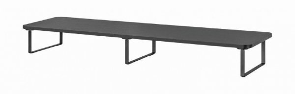 Gembird Stolik na dwa monitory czarny prostokątny