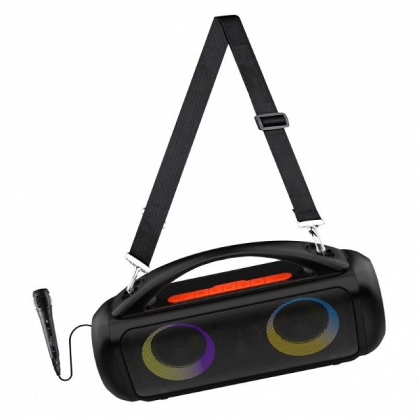 Media-Tech Głośnik POWER AUDIO PRO MT3184 Karaoke/Bluetooth 5.3/TWS/MP3/MicroSD/USB/Jack 6.3/AUX/Equalizer/USB-C/IPX5/RGB/16h/RM