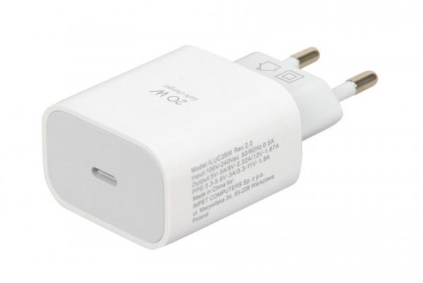 iBOX Ładowarka sieciowa C39W USB-C