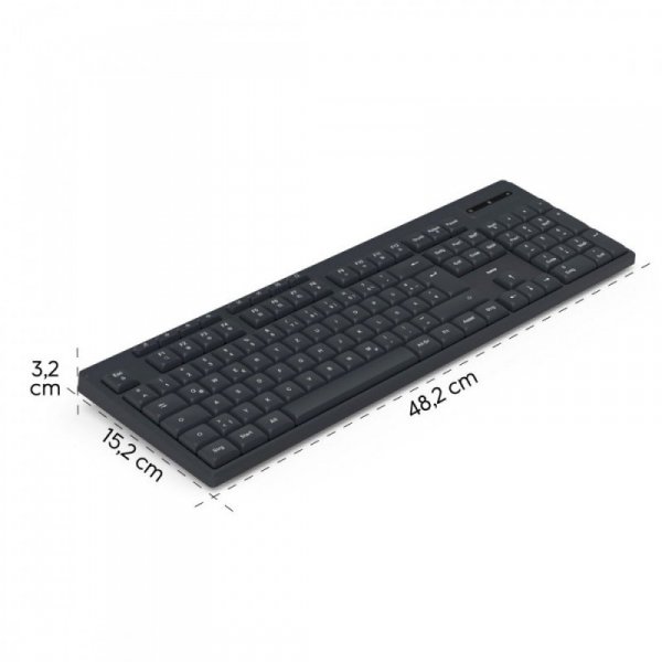 Hama Klawiatura WK-200 bezprzewodowa Czarna