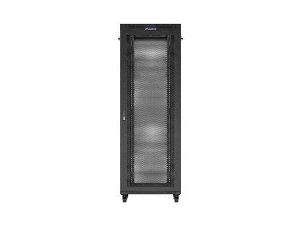 Lanberg Szafa instalacyjna rack stojąca 19 cali 47U 800x800 drzwi perforowane LCD czarna (Flat pack)