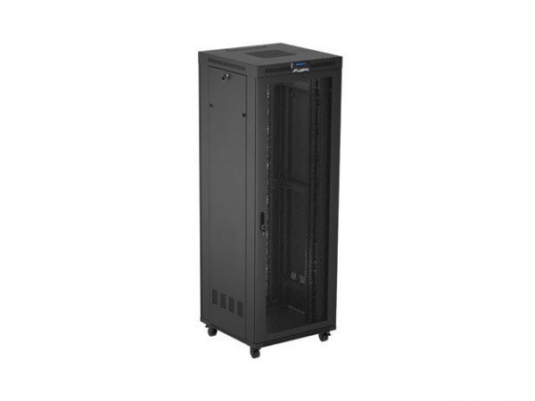 Lanberg Szafa instalacyjna rack stojąca 19 cali 47U 800x800 drzwi perforowane LCD czarna (Flat pack)