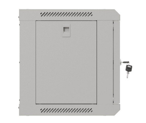 Lanberg Szafa instalacyjna rack wisząca 19" 6U 540x350 szara drzwi przeszklone ( flat pack)