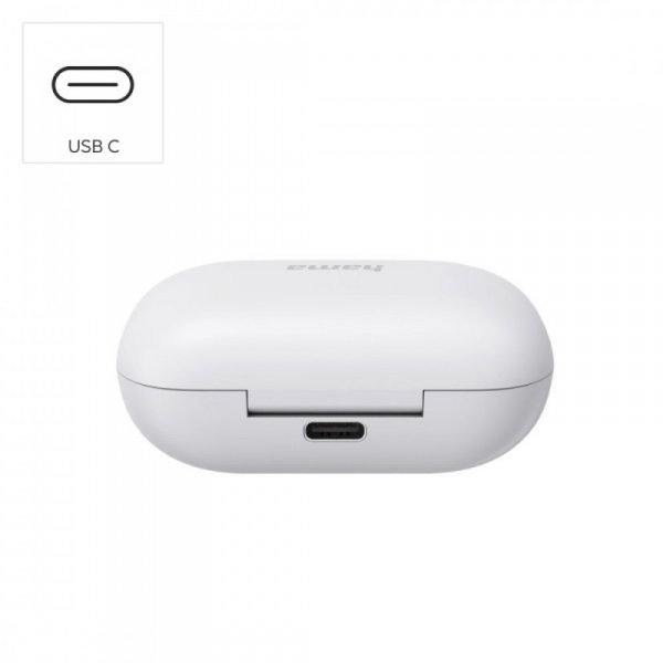 Hama Słuchawki dokanałowe spirit chop II białe