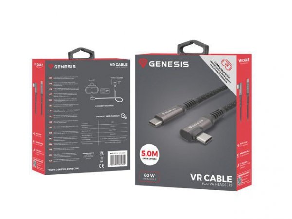 Natec Kabel USB-C M/M 3.2 GEN 2 5M 10GB/S PD60W VR