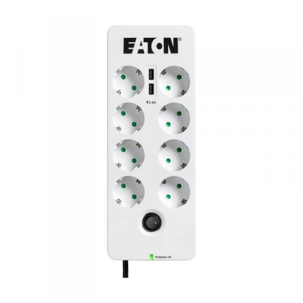 Eaton Listwa zasilająca Protection Box 8 Tel@ USB DIN