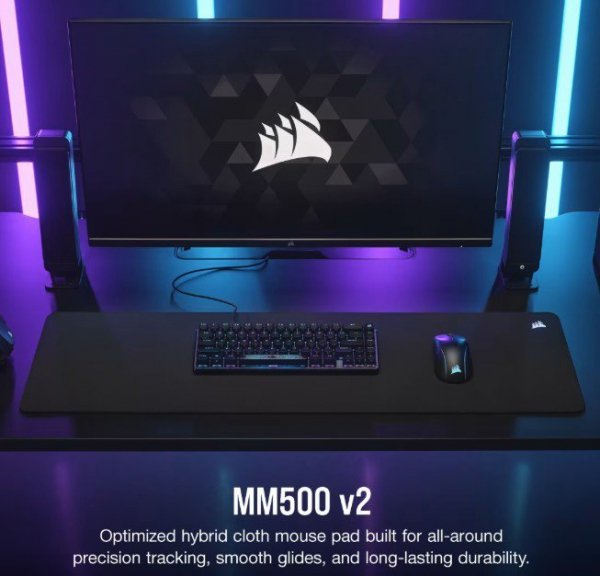 Corsair Podkładka pod mysz MM500 V2 Hybrid Cloth Extended