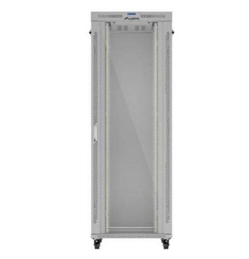 Lanberg Szafa instalacyjna rack stojąca 47U 800x1000 szara  drzwi        przeszkolne  LCD ( flat pack) V2