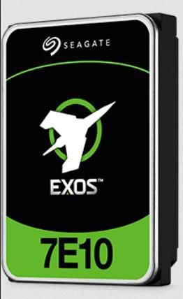Seagate Exos 7E10 SATA 2TB 7200rpm  256MB cache 512e/4KN BLK