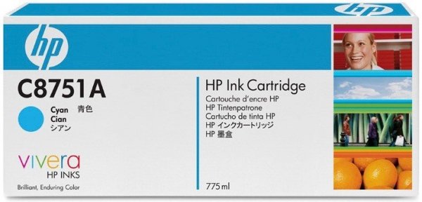 Turkusowy wkład drukujący HP z atramentem Vivera - C8751A