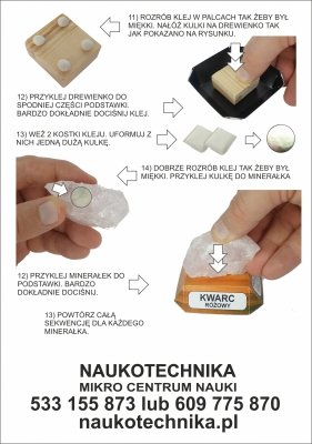 MINERAŁY Zestaw do samodzielnego montażu. 