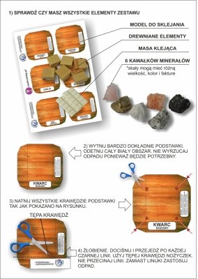 MINERAŁY Zestaw do samodzielnego montażu. 