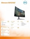 Dell Monitor AW3225QF 31.6 cala Curved NVIDIA G-Sync Compatible 240Hz OLED  4K (3840x2160)^16:9^2xHDMI^5xUSB 3.2^3Y AES&PPE