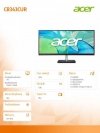 Acer Monitor 34 cale CB343CURBEMIIP HUZX WQHD^IPS^21:9