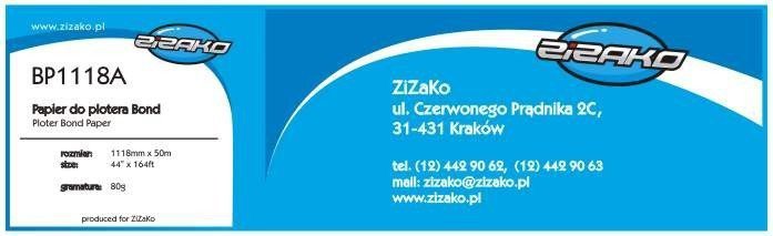 Papier w roli do plotera Yvesso Bond 1118x50m 80g BP1118A ( 1118x50 80g )