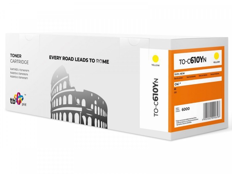 TB Print Toner do OKI C610 TO-C610YN żółty 100% nowy