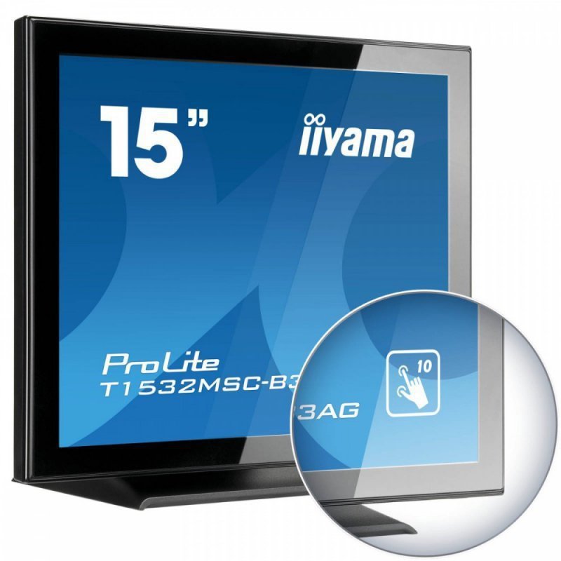 IIYAMA Monitor 15 T1532MSC-B5X pojemnościowy 10pkt IP54 HDMI DP