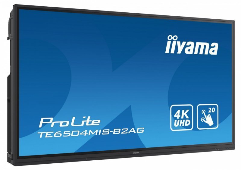IIYAMA Monitor 65 cali TE6504MIS-B2AG PureTouch-IR,IPS,24^7,4K,USB-C,7H,S.PC