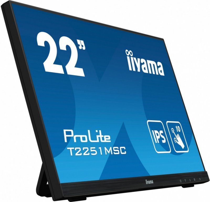 IIYAMA Monitor 22 cale T2251MSC-B1 10 PKT.,IPS,HDMI,DP