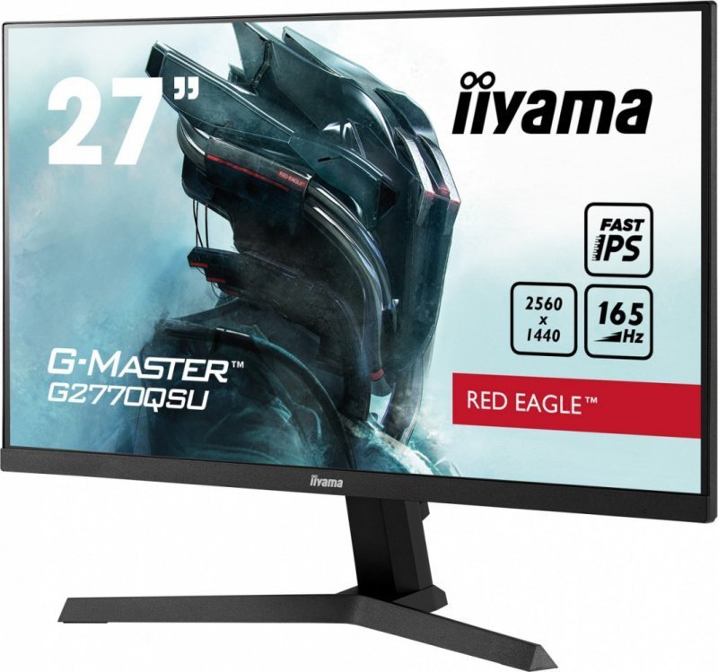 IIYAMA Monitor 27 cali G2770QSU-B1 0.5ms, IPS, DP, HDMI, 165Hz, 400cd^m2, USBx2