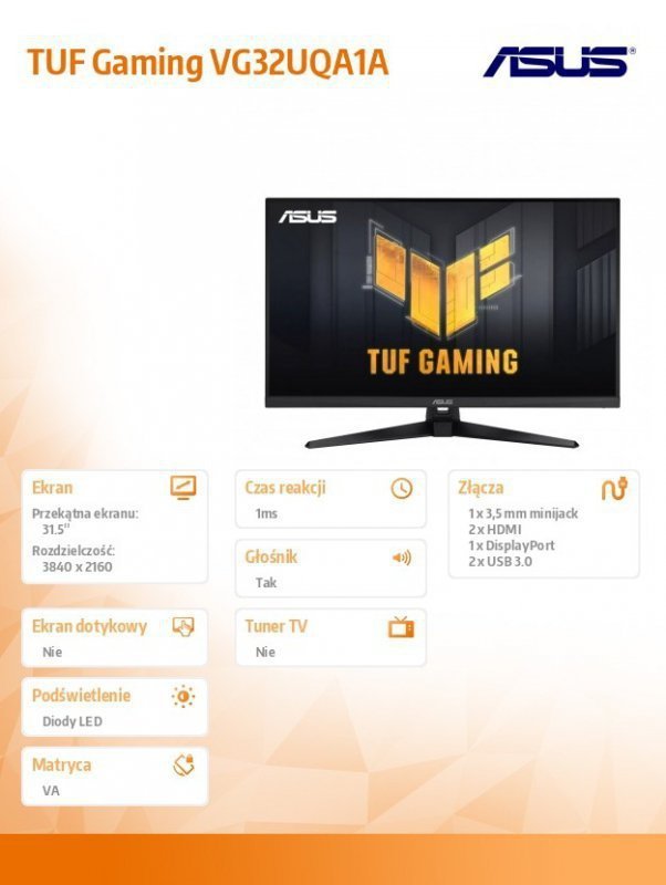 Asus Monitor 32 cale VG32UQA1A