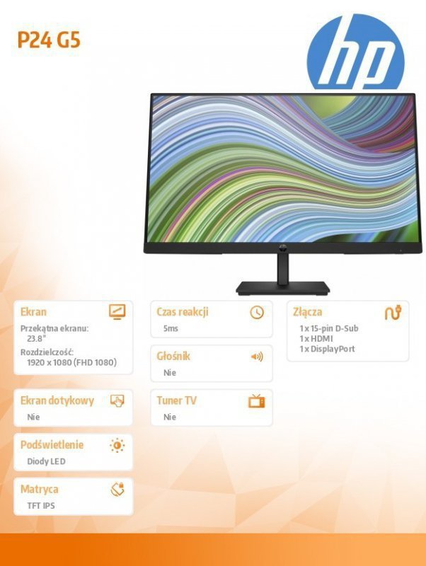 HP Inc. Monitor  P24 G5 FHD                 64X66AA