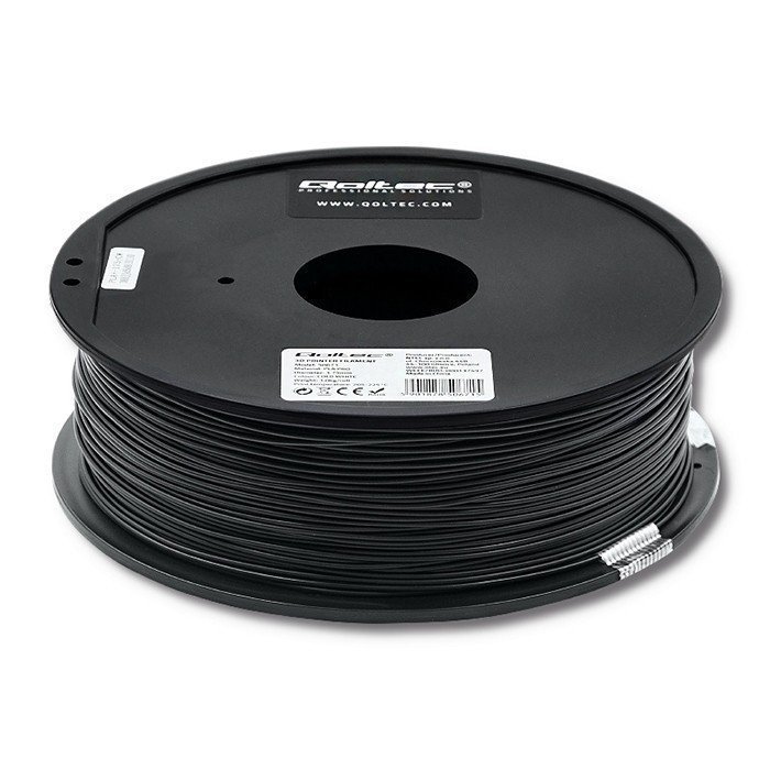 Qoltec Profesjonalny filament do druku 3D | PLA PRO | 1.75mm | 1kg |    Czarny