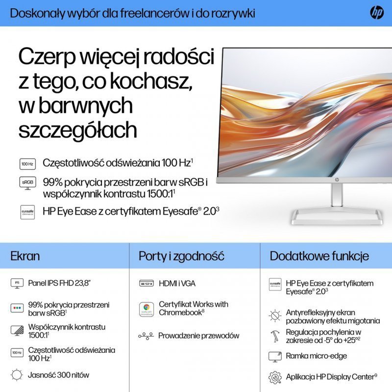MONITOR HP LED IPS 23,8&quot; 524sw (94C21E9)
