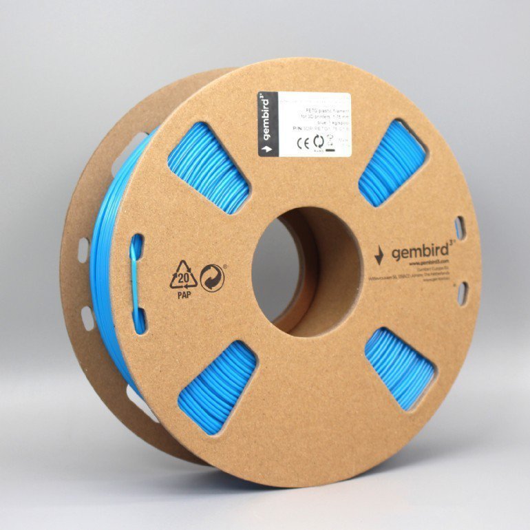 Gembird Filament drukarki 3D PETG^1.75mm^1kg^niebieski