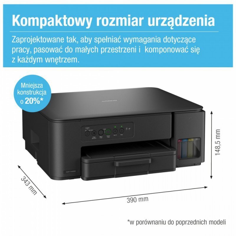 Brother Urządzenie wielofunkcyjne DCP-T430W RTS A4^16ppm^WiFi^LED^6.3kg