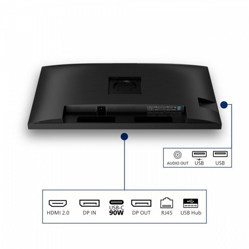 Philips Monitor 31.5 cala 32B2U3601 IPS 100Hz HDMI DP RJ45 USB-C Pivot