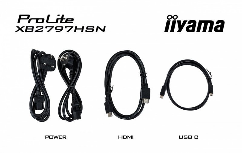 IIYAMA Monitor 27 cali XB2797HSN-B1 IPS,FHD,HAS150 ,350cd,1ms                HDMI, DP,USB-C DOCK 65W, 4xUSB HUB, RJ45