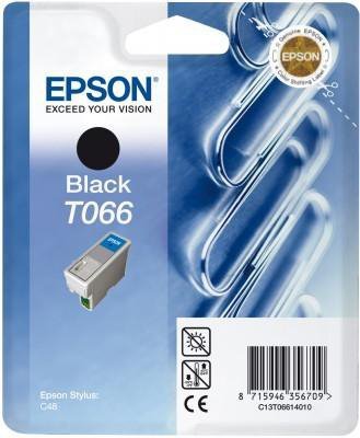 Wkład czarny do Epson Stylus C48 wyd.220 str,poj 10 ml T066