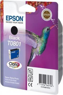 Wkład czarny do Epson Stylus Photo R265^360^RX560^585^685; T0801
