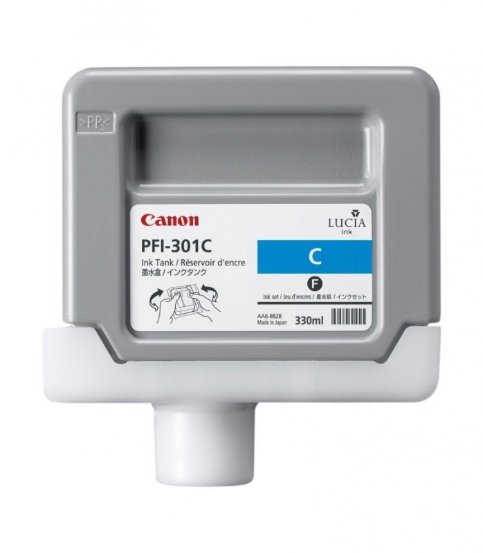 Tusz Canon PFI-301C Cyan 330ml do iPF8000S iPF8100 iPF9000S iPF9100 CF1487B001AA