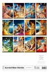 E08 Kalendarz ścienny wieloplanszowy Surreal New Worlds 2026 - exclusive edition Z NADRUKIEM