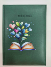kalendarz z grafiką na okładce - KSIĄŻKA Z SERDUSZKAMI