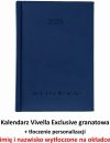 kalendarz z wytłoczoną personalizacją na okładce