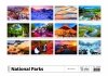 podgląd wszystkich kart kalendarza ściennego National Parks na rok 2026