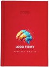 kalendarz książkowy z logo firmy na okładce