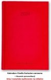 Kalendarz książkowy 2024 A4 z tłoczoną personalizacją czerwony