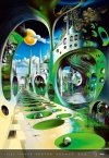 E08 Kalendarz ścienny wieloplanszowy Surreal New Worlds 2026 - exclusive edition Z NADRUKIEM