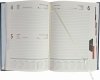 Kalendarz książkowy 2024 A4 dzienny papier chamois drukowane registry oprawa NEBRASKA LUX  bordowa