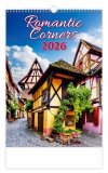 H19 Kalendarz ścienny wieloplanszowy Romantic Corners 2026