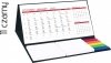 Kalendarz biurkowy z notesami i znacznikami MIDI 3-miesięczny 2022 czerwony