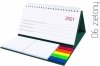 Kalendarz biurkowy z notesami i znacznikami MIDI TYGODNIOWY 2021 zielony