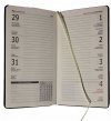 Kalendarz książkowy 2023 A6 tygodniowy papier chamois oprawa NEBRASKA LUX GRANATOWA Z WYTŁOCZONĄ PERSONALIZACJĄ