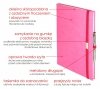 Notes A5 z długopisem w skóropodobnej okleinie z ozdobnym tłoczeniem 